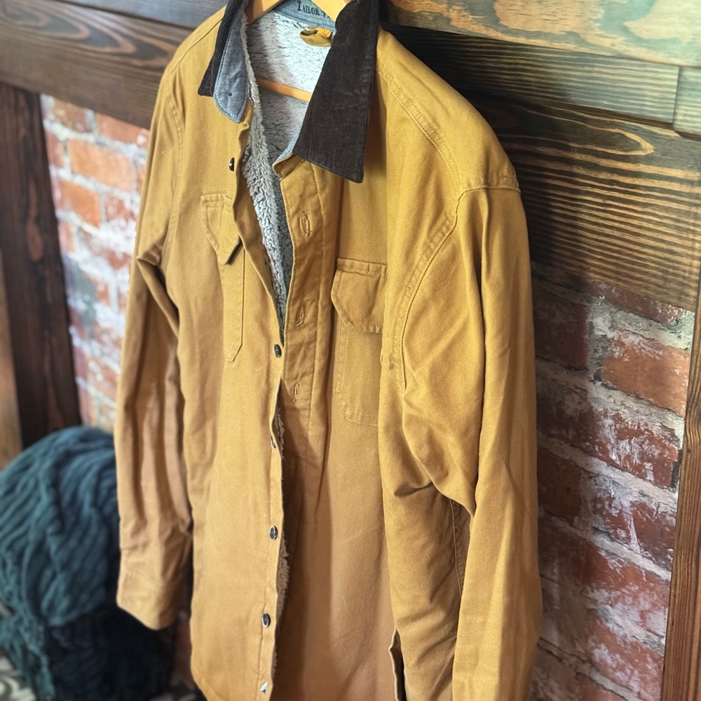 Tailor Vintage Tan and Brown Shirt Jacket